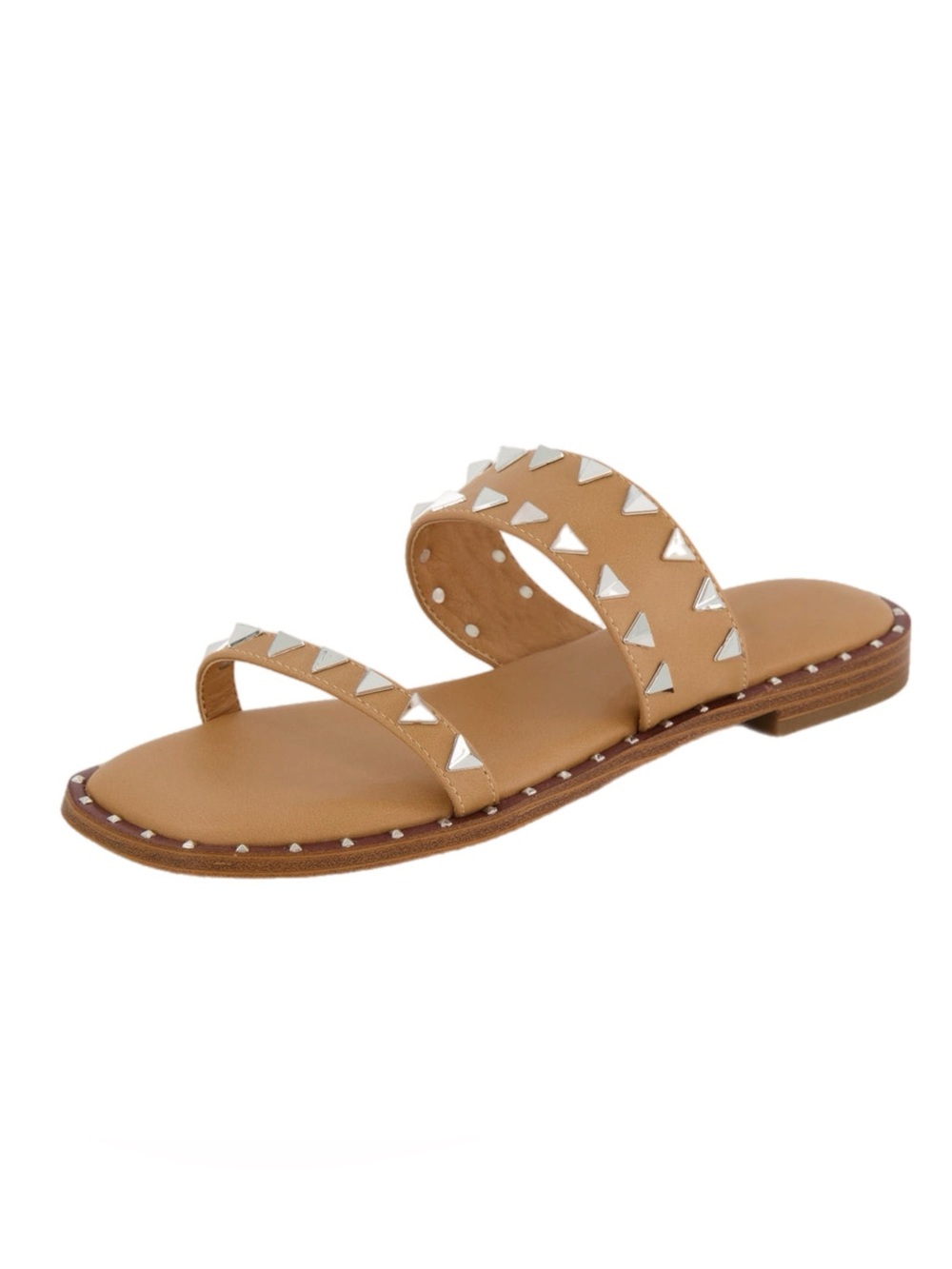 Cushionaire Visby Studded Two Band Sandal Size 7 New Without Box